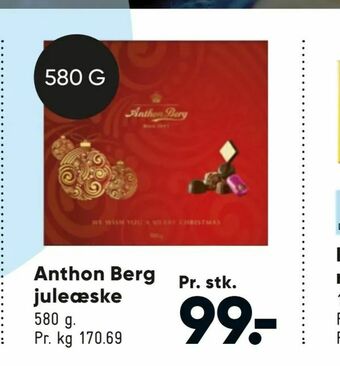 Bilka Anthon Berg juleæske tilbud