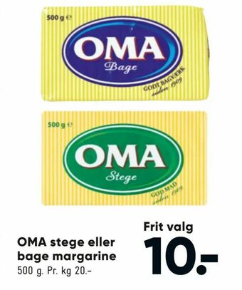 OMA stege eller bage margarine