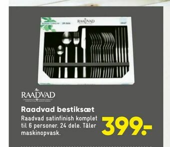 Bilka Raadvad bestiksæt tilbud