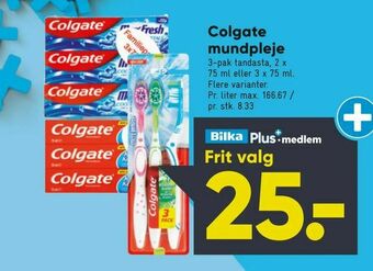 Bilka Colgate mundpleje tilbud