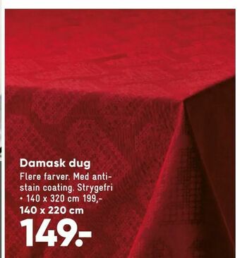 Bilka Damask dug tilbud