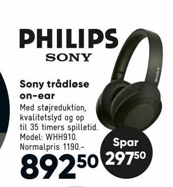 Bilka Sony trådløse on-ear tilbud