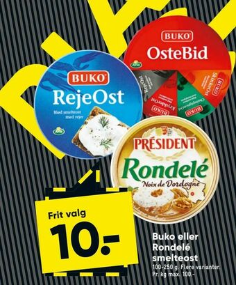 Bilka Buko eller Rondelé smelteost tilbud