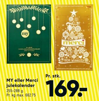 Bilka MY eller Merci julekalender tilbud