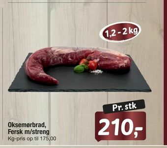Fakta Tyskland Oksemørbrad, Fersk m/streng tilbud