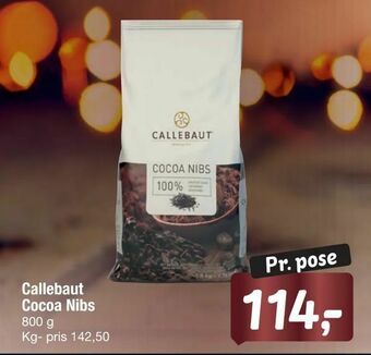 Fakta Tyskland Callebaut Cocoa Nibs tilbud