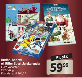 Fakta Tyskland Haribo, Carletti el. Ritter Sport Julekalender tilbud