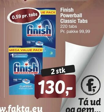 Fakta Tyskland Finish Powerball Classic Tabs tilbud