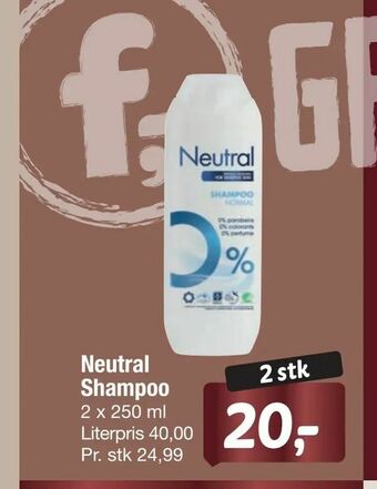 Fakta Tyskland Neutral Shampoo tilbud