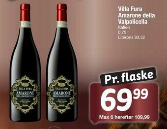 Fakta Tyskland Villa Fura Amarone della Valpolicella tilbud