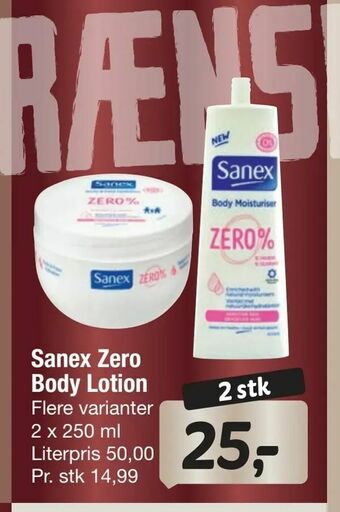 Sanex Zero Body Lotion