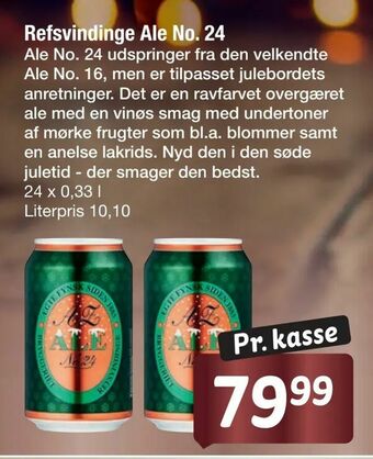 Fakta Tyskland Refsvindinge Ale No. 24 tilbud