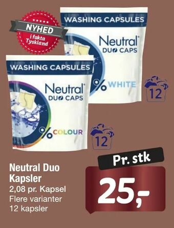 Fakta Tyskland Neutral Duo Kapsler tilbud