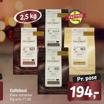 Fakta Tyskland Callebaut tilbud