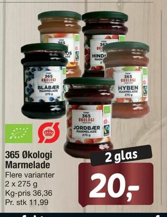 Fakta Tyskland 365 Økologi Marmelade tilbud