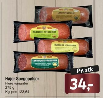 Fakta Tyskland Højer Spegepølser tilbud