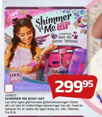 Legekæden Shimmer me body art tilbud