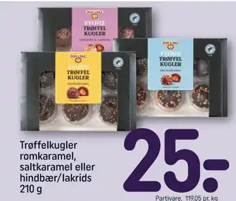REMA 1000 Trøffelkugler Hindbær & Lakrids tilbud