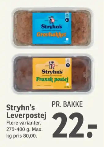 SPAR Leverpostej tilbud