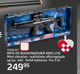 MP5 A5 MASKINGEVÆR MED LYD