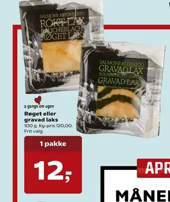 Dagli'Brugsen Røget eller gravad laks tilbud