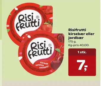 Dagli'Brugsen Risifrutti kirsebær eller jordbær tilbud