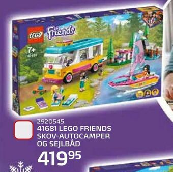 Legekæden 41681 lego friends skov-autocamper og sejlbåd tilbud