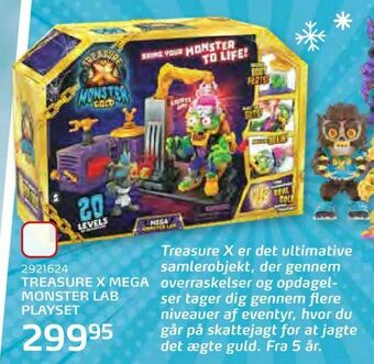 Legekæden Treasure x mega monster lab playset tilbud