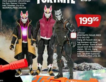 Legekæden FORTNITE FIGUR MED LYS OG LYD tilbud