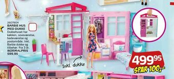 Barbie hus med dukke
