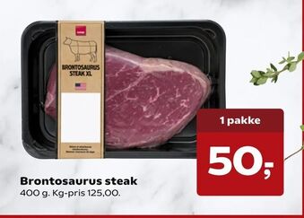 Dagli'Brugsen Brontosaurus steak tilbud