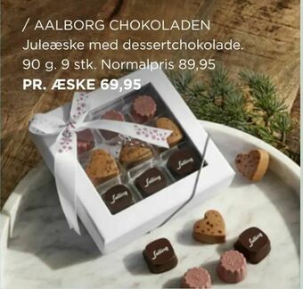 AALBORG CHOKOLADEN Juleæske med dessertchokolade