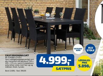 Davidsen Calvi havemøbelsæt tilbud