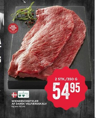 MENY Wienerschnitzler af dansk velfærdskalv tilbud