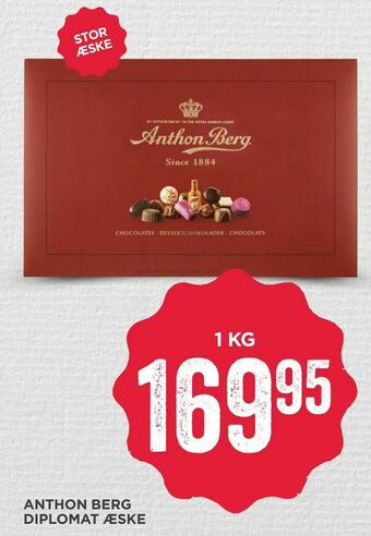 MENY Anthon berg diplomat æske tilbud