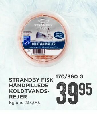 MENY Strandby fisk håndpillede koldtvands­rejer tilbud