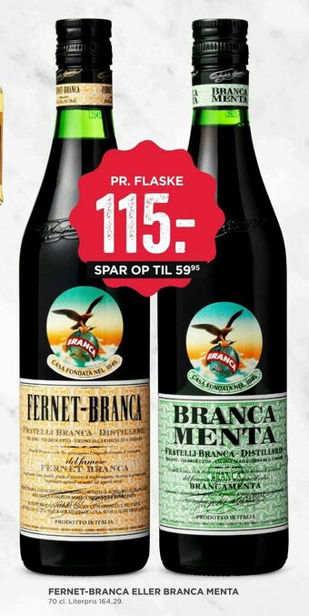 MENY Fernet-branca eller branca menta tilbud