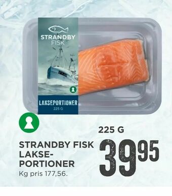 MENY Strandby fisk lakseportioner tilbud