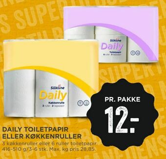 MENY Daily toiletpapir eller køkkenruller tilbud