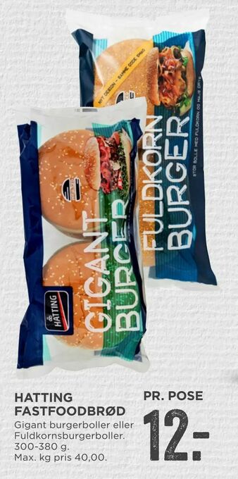 MENY Hatting fastfoodbrød tilbud