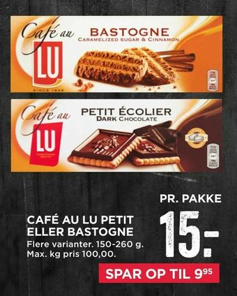 MENY Café au lu petit eller bastogne tilbud