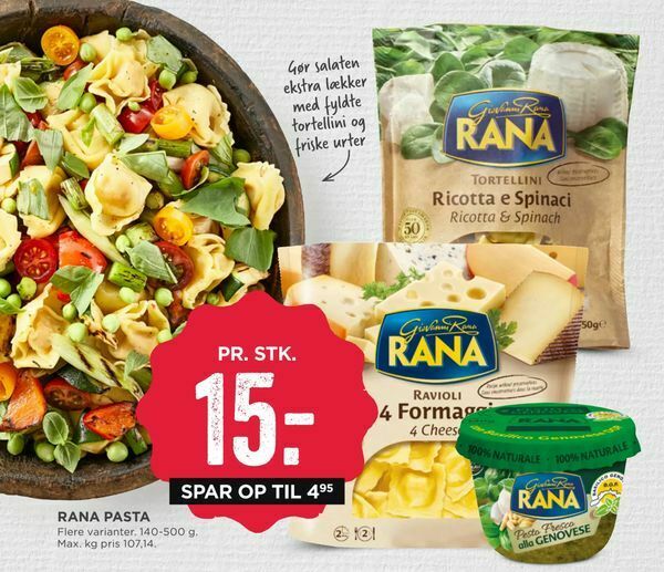 Rana pasta tilbud hos MENY