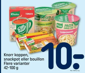 REMA 1000 Knorr koppen, snackpot eller bouillon tilbud