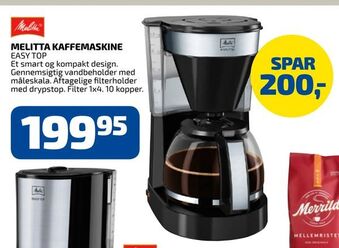 Davidsen Melitta kaffemaskine tilbud