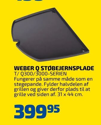 Weber q støbejernsplade