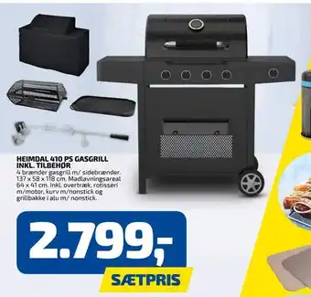 Heimdal 410 ps gasgrill inkl. tilbehør