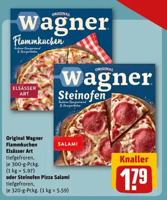 REWE Original Wagner Flammkuchen Elsässer Art tilbud