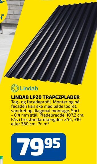 Davidsen Lindab lp20 trapezplader tilbud