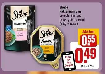 REWE Sheba Katzennahrung tilbud