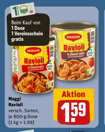 REWE Maggi Ravioli tilbud